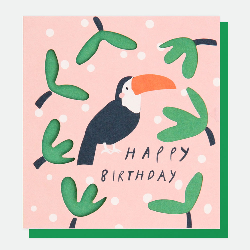 Toucan Happy Birthday Card By Caroline Gardner - Vibrant Home